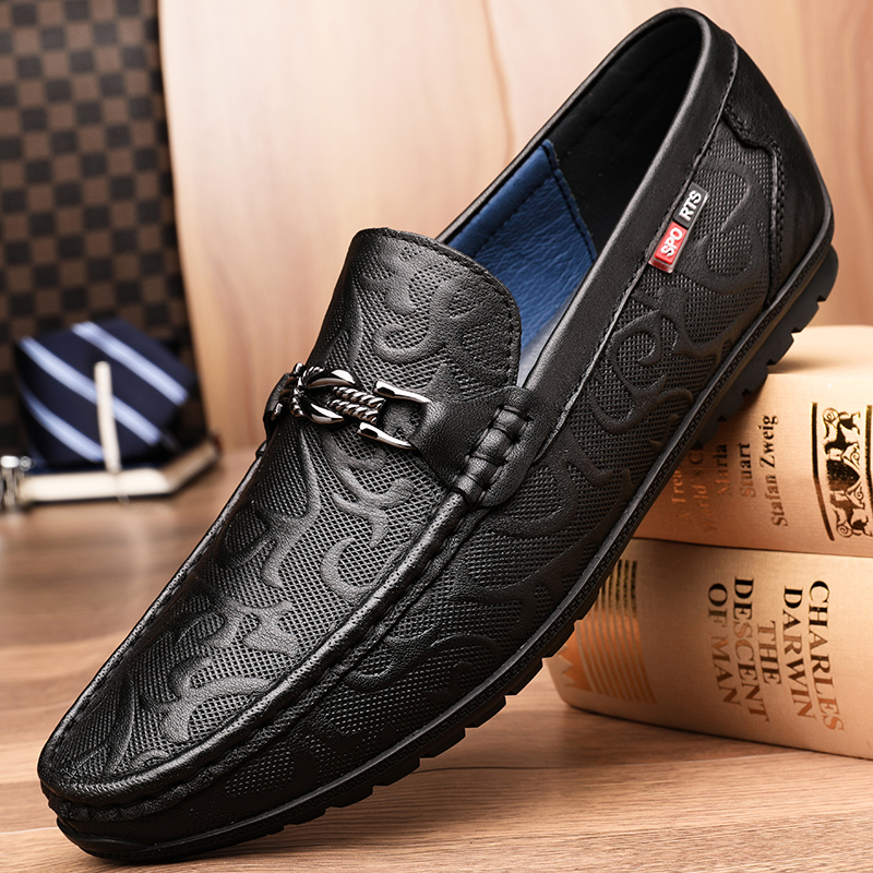 Abeerbajpai Slip on Shoes Genuine Leather Men's Loafers Luxe Cow Leather Shoes Casual Men's Boat Shoes Social Oxfords Fashion Men's Shoes Flat Driving