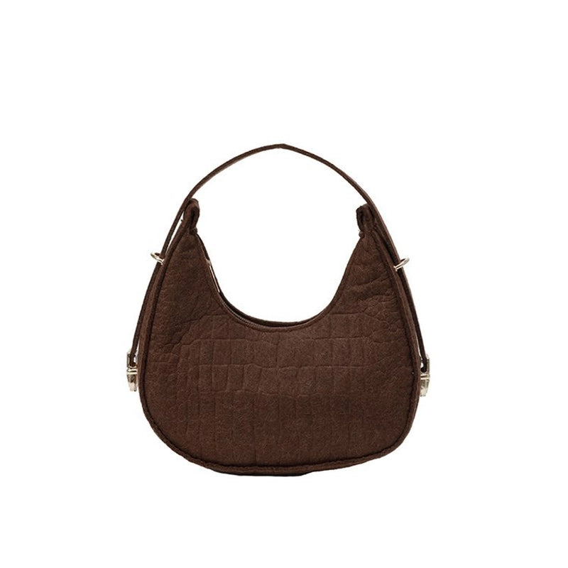 Women's Medium Polyester Solid Color Classic Style Streetwear Sewing Thread Square Zipper Handbag