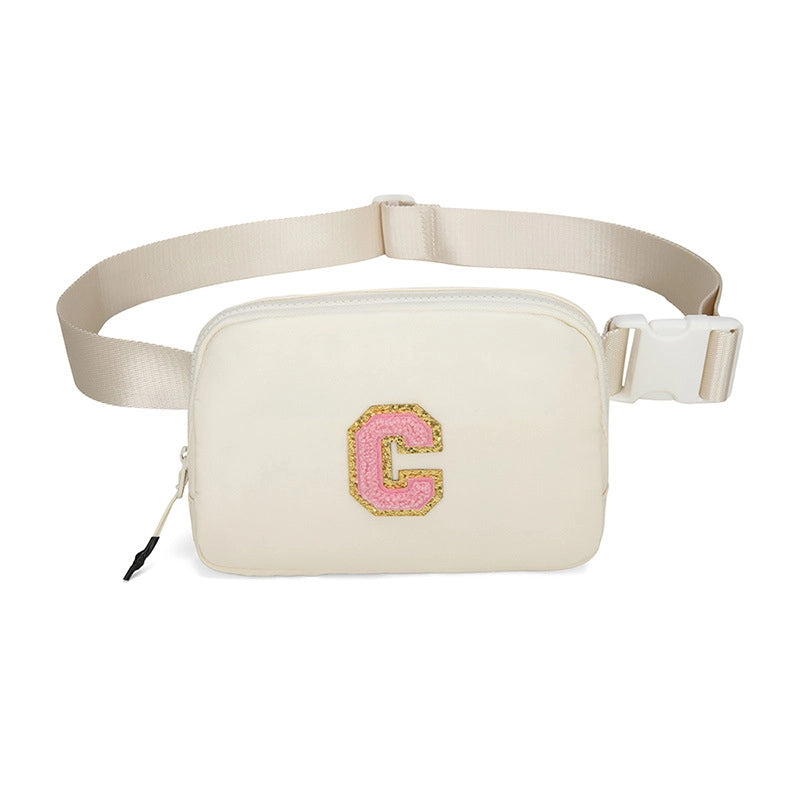 Women's Streetwear Letter Nylon Waist Bags