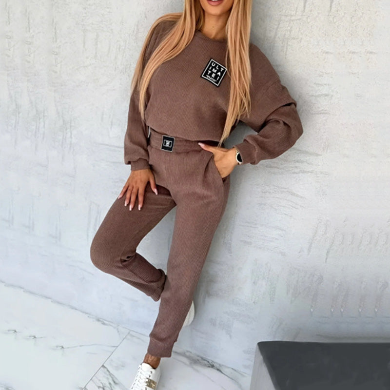 🔥Gratis thuisbezorging 💖Black Friday 43% korting💞Women's Corduroy Jogger Sweatsuit Set