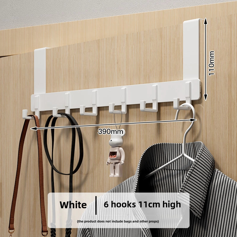 Hook Behind The Door Without Punching Hangers Clothes Storage Rack For Clothes Entry Door Upper Hanging Frame Wall Hanging Clothes Hook Door Back Type