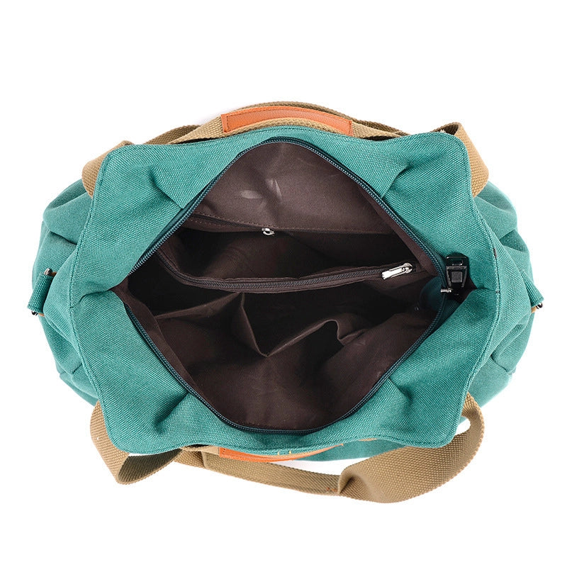 New Canvas Bag Women's Retro Fashion Portable Shoulder Bag Messenger Bag Fashion  Fashion Women's Bag