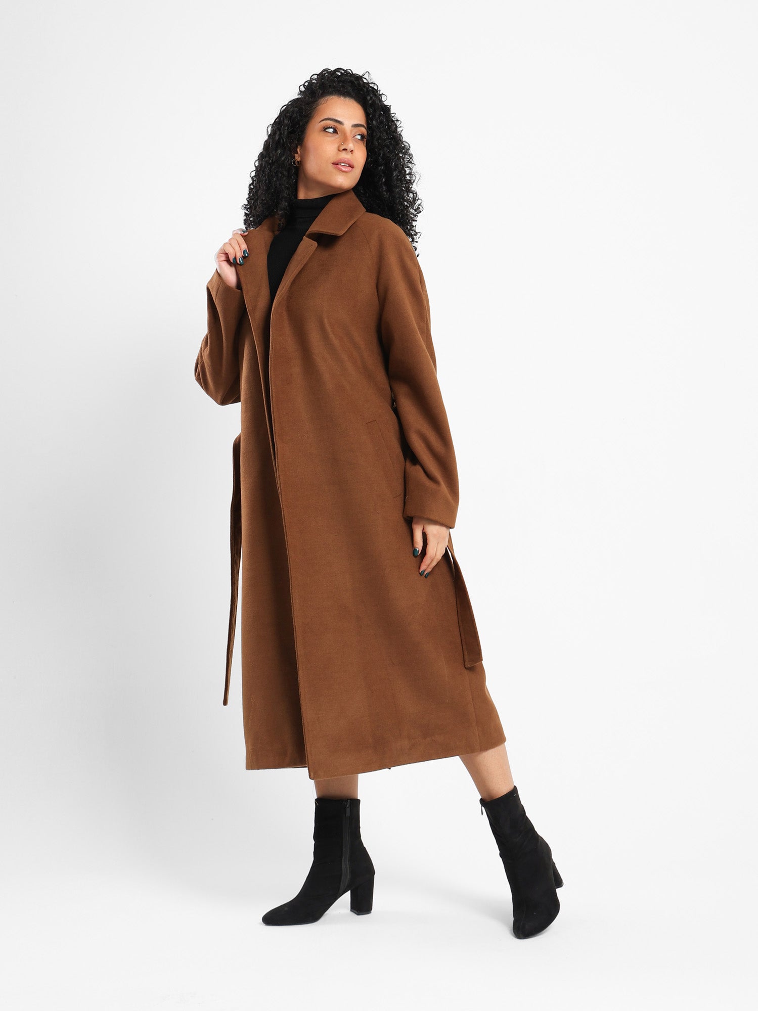 Oversized Wool-Blend Coat