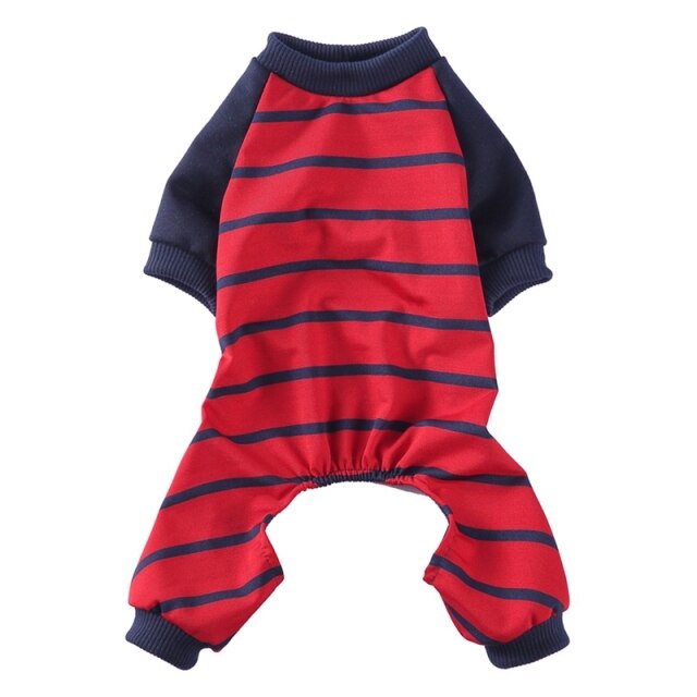 Striped Cotton Dog Clothes