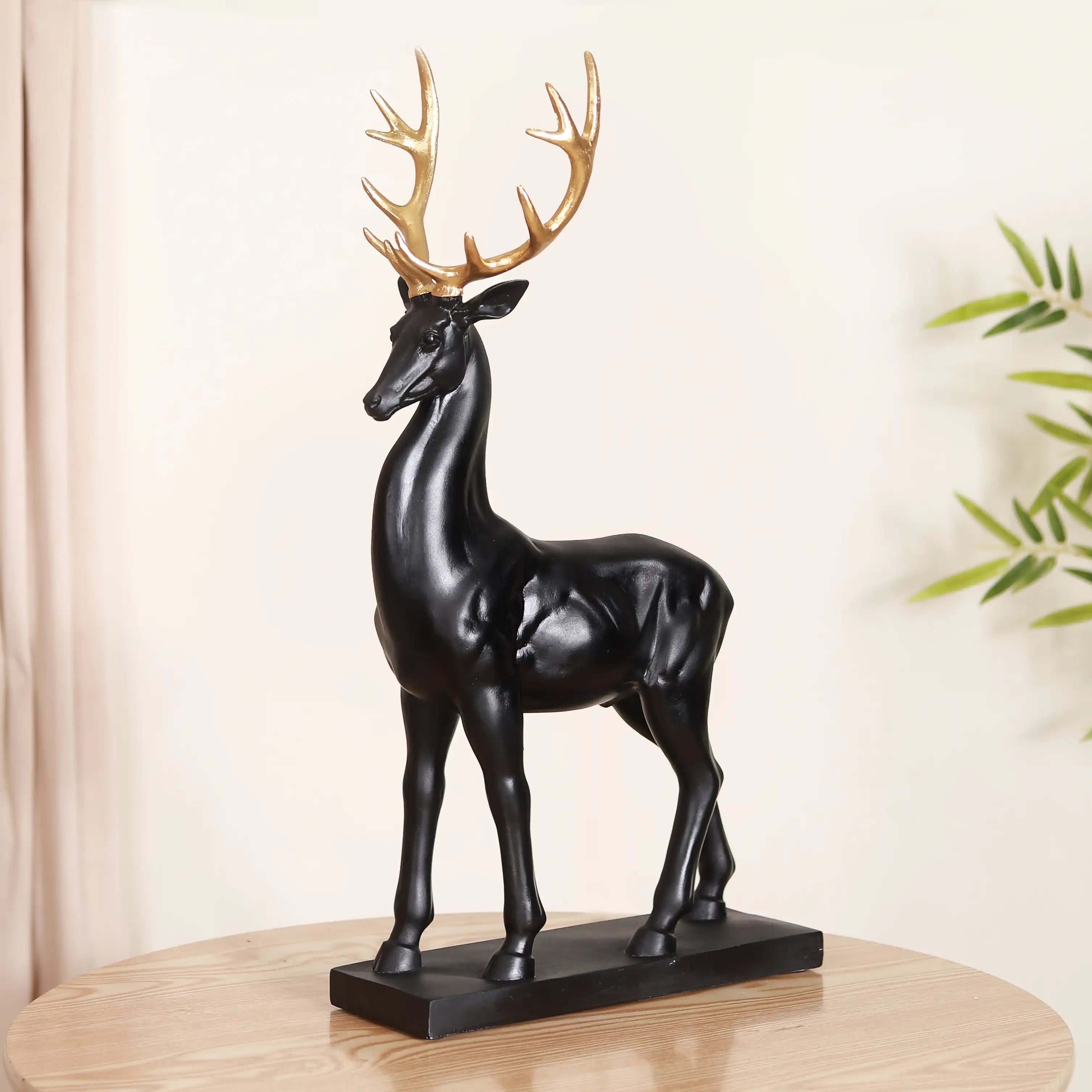 Black Reindeer Showpiece Large