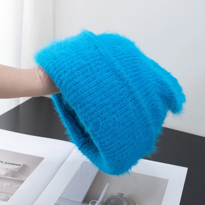Women's Cute Sweet Minimalist Solid Color Eaveless Wool Cap
