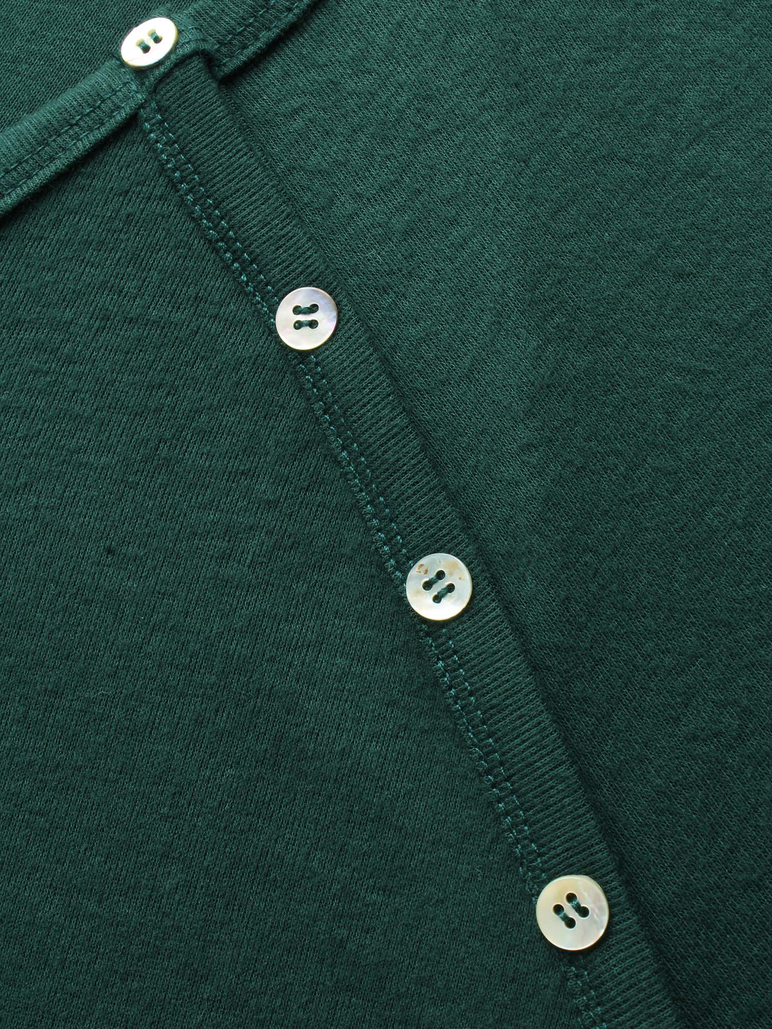 Plain Gathered Button Detail T-shirt