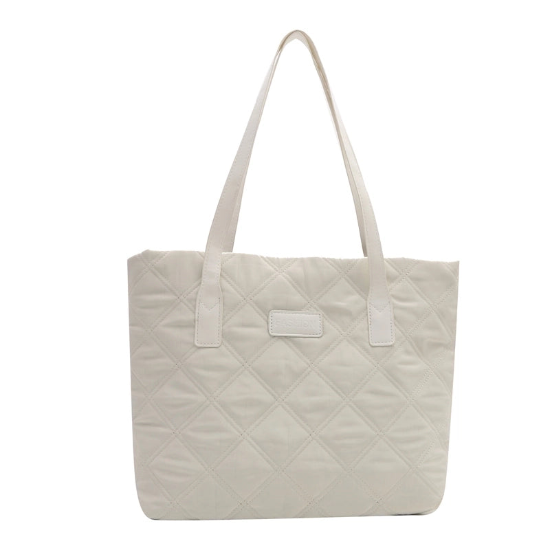 Women's Canvas Solid Color Vintage Style Classic Style Square Zipper Shoulder Bag