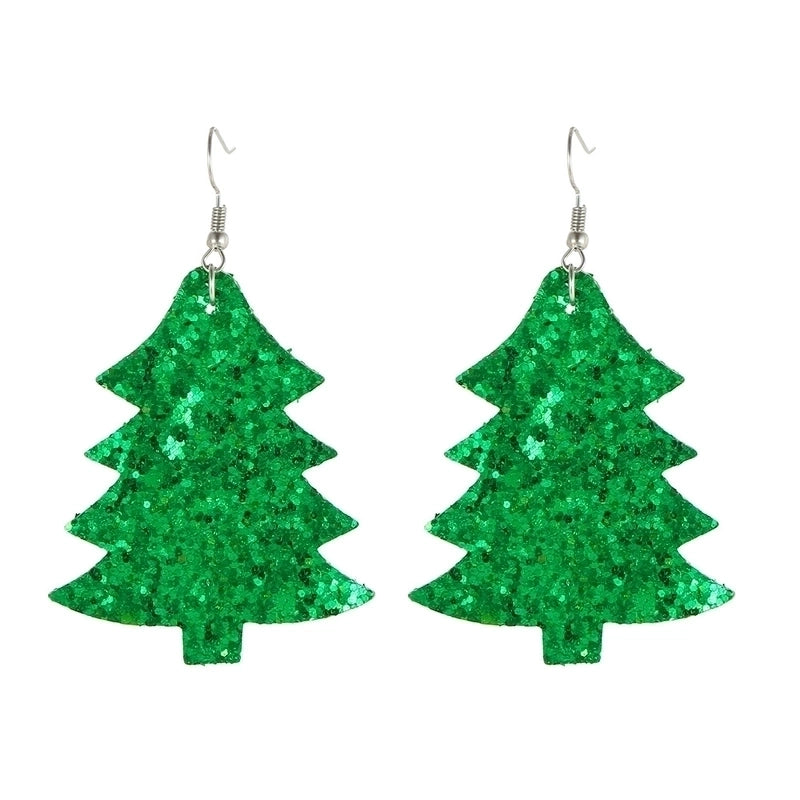 Fashion Water Droplets Pu Leather Handmade Women's Drop Earrings 1 Pair
