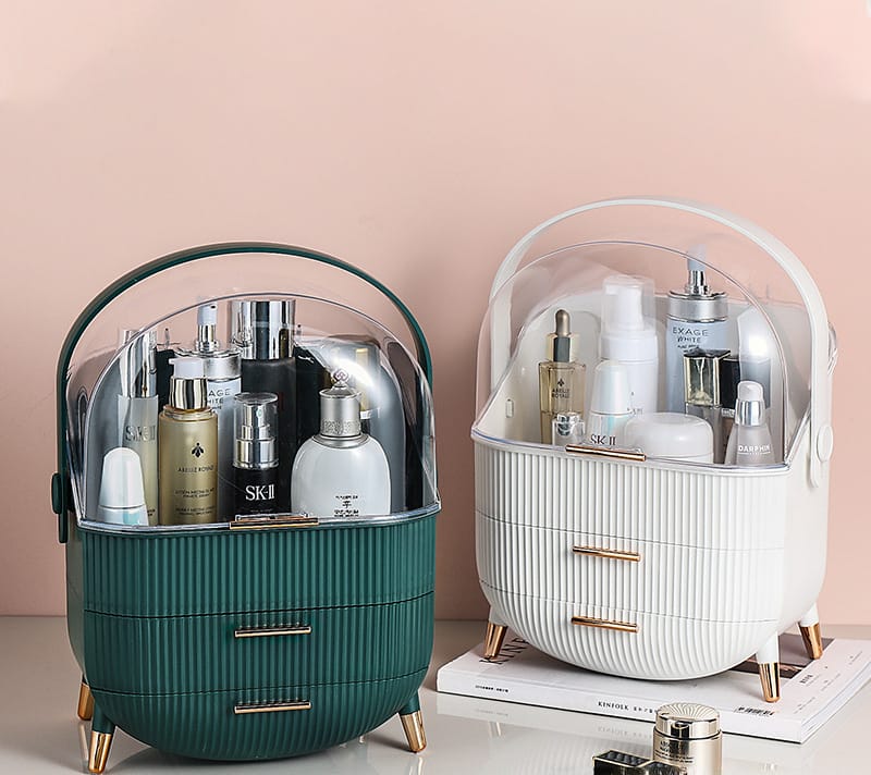 Luxury big capacity cosmetic storage box