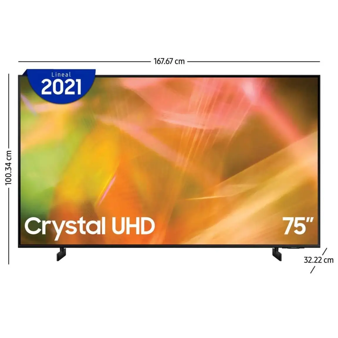 55 pulgadas Class UHD AU8000 Series - 4K UHD HDR Smart TV con Alexa integrado (UN65AU8000FXZA. modelo 2021). negro