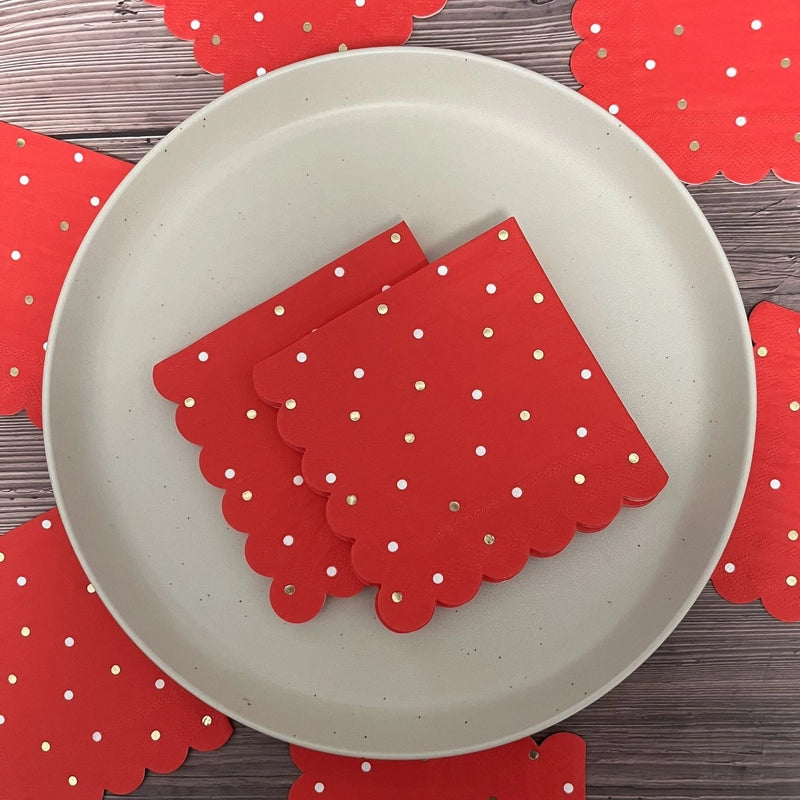 Christmas Modern Style Classic Style Polka Dots Wood Pulp Tableware