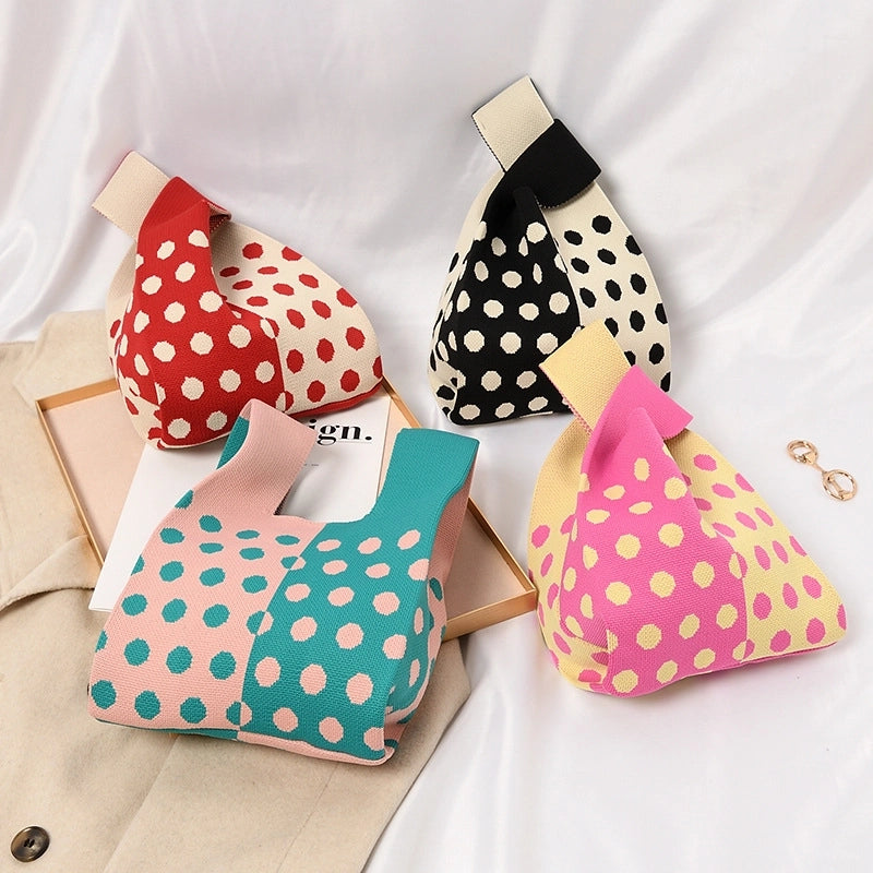 Women's Small Polyester Geometric Streetwear Open Tote Bag