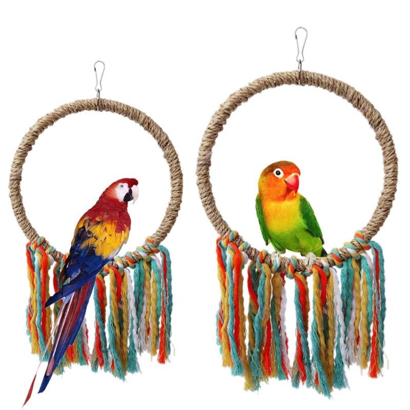 Pet Bird Toy Rope Circle Parrot Toys