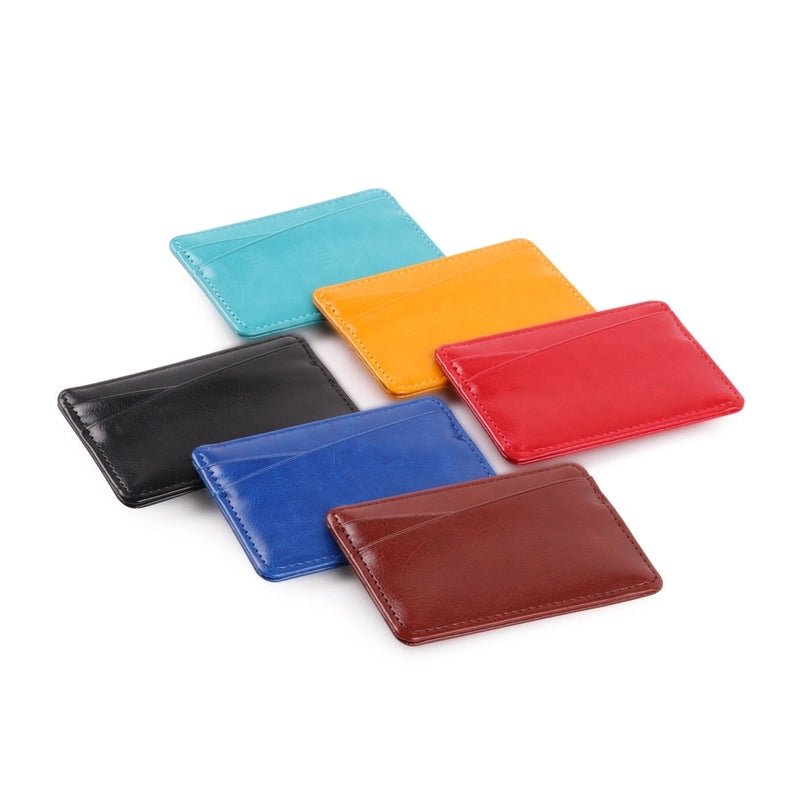 Korean New Fashion Leather Bank Card Storage Gift Id Card Holder