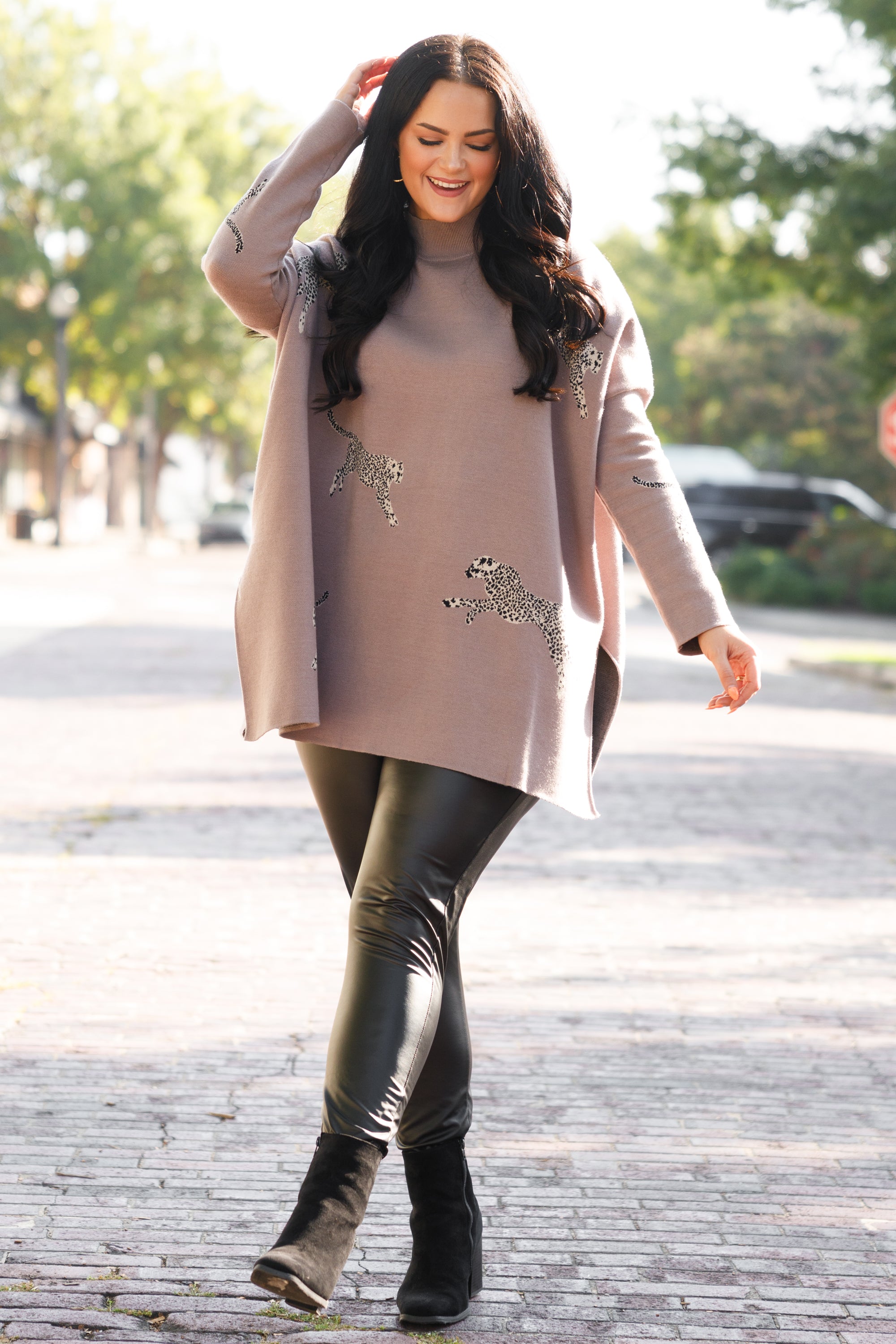 Mother Of The Jungle Sweater. Mocha