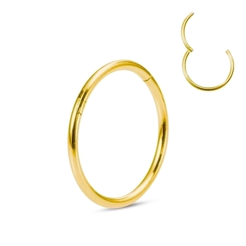 Minimalist Round Stainless Steel Plating Nose Ring