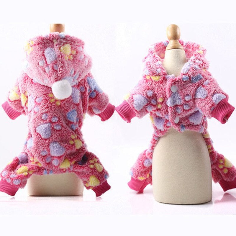 Soft Warm Dog Jumpsuits Clothing Pajamas