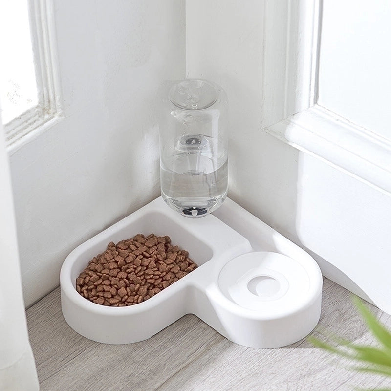 Minimalist Plastic Solid Color Pet Tableware