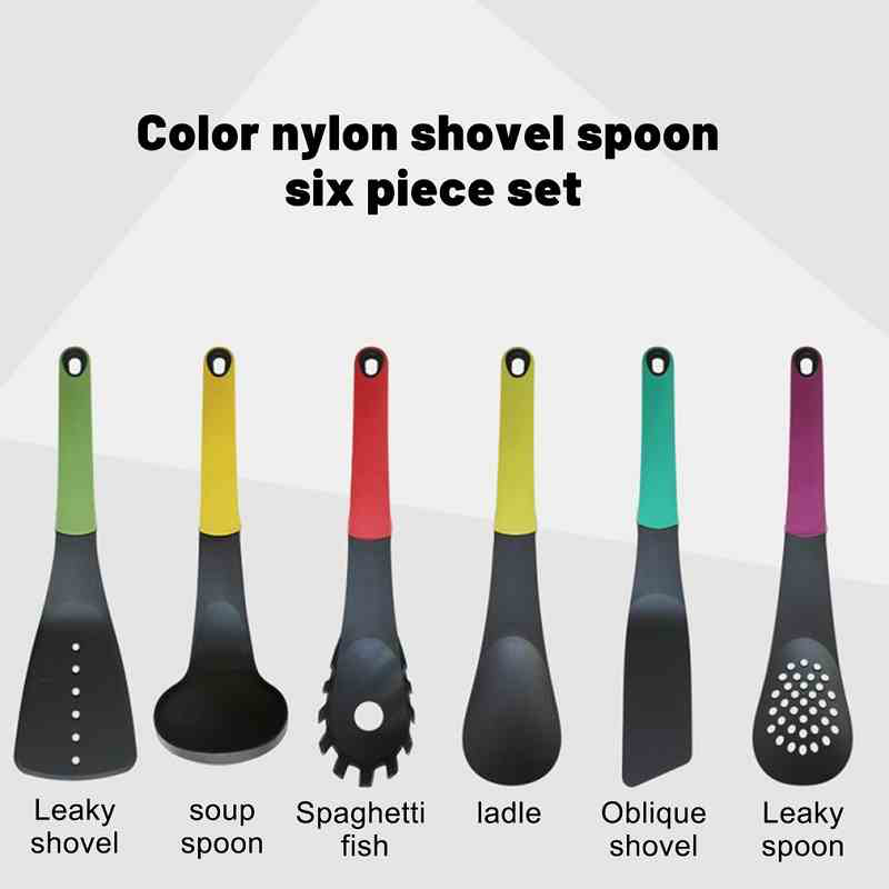 6 Pieces Kitchen Tools Spatula Set Silicone Non-Stick