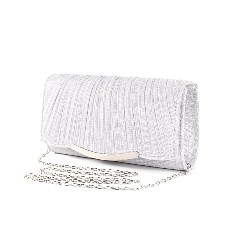 Small Portable Shoulder Bag Cosmetic Storage Bag Fashionable Exquisite Glitter Personalized Temperament Lock Evening Bag