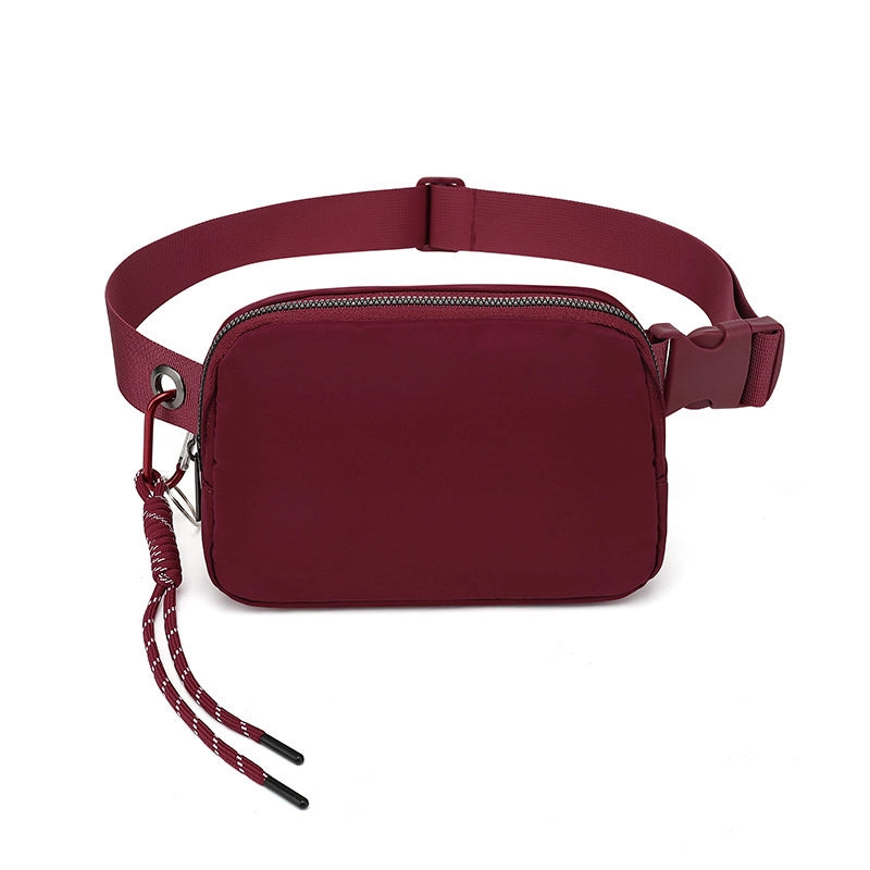 Women's Elegant Streetwear Solid Color Nylon Waist Bags