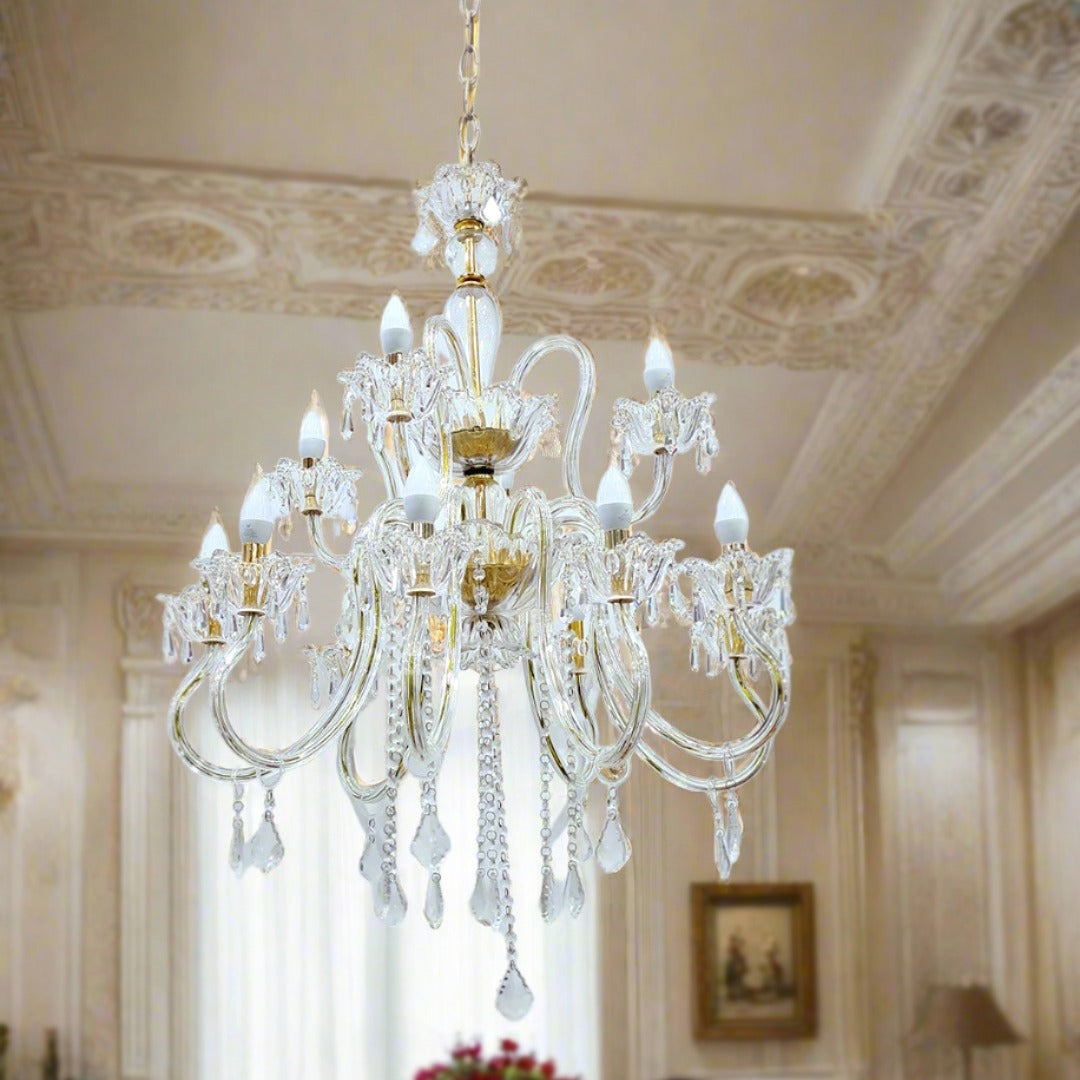 Clear Crystal Chandelier