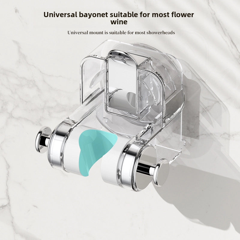 Suction Cup Shower Bracket Removable Bathroom Bathroom Shower Head Holder Adjustable Moisture-proof Shower Rack