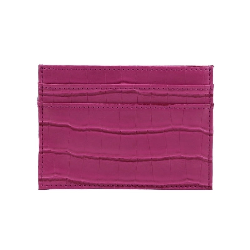 Unisex Solid Color Pu Leather Open Card Holders