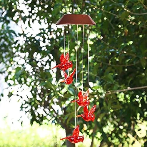 🎁Solar Cardinal Wind Chime Light