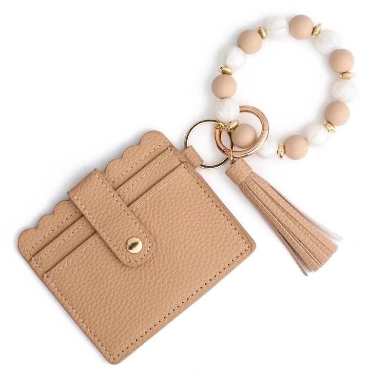 Women's Solid Color Pu Leather Open Card Holders