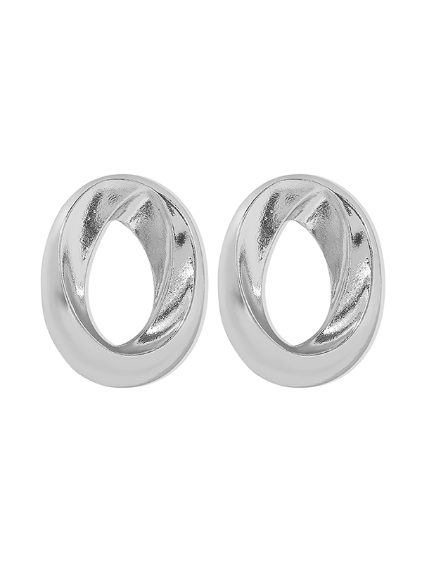 Adjustable Geometric Hollow Solid Color Drop Earrings