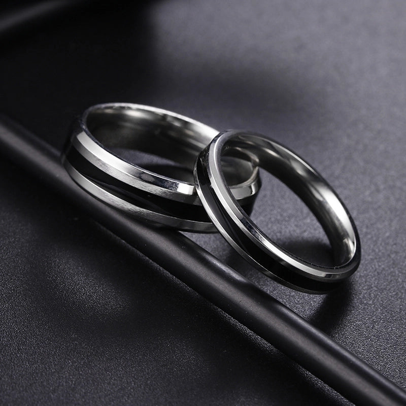 Minimalist Letter 201 Stainless Steel No Inlaid