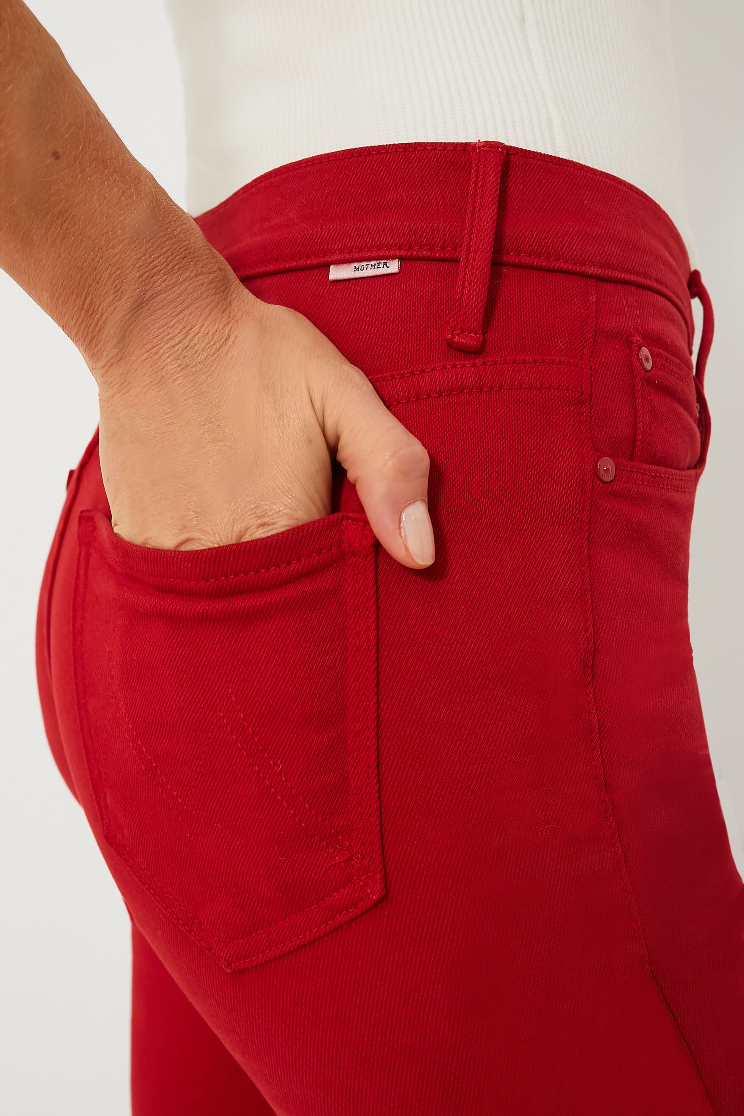 Haute Red High Waisted Weekender Skimp