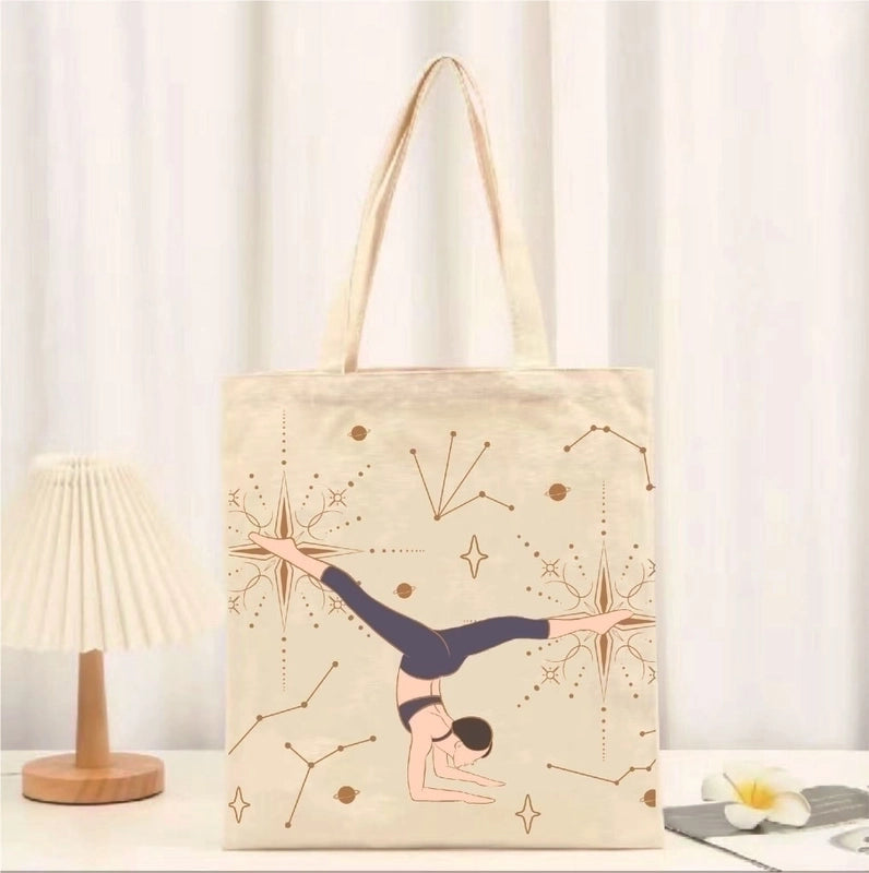 Women's Minimalist Cartoon Shopping Bags