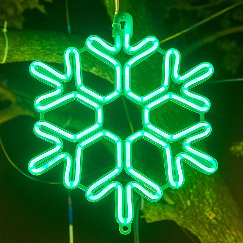 Christmas LED Snowflake Waterproof Decoration Hanging Light