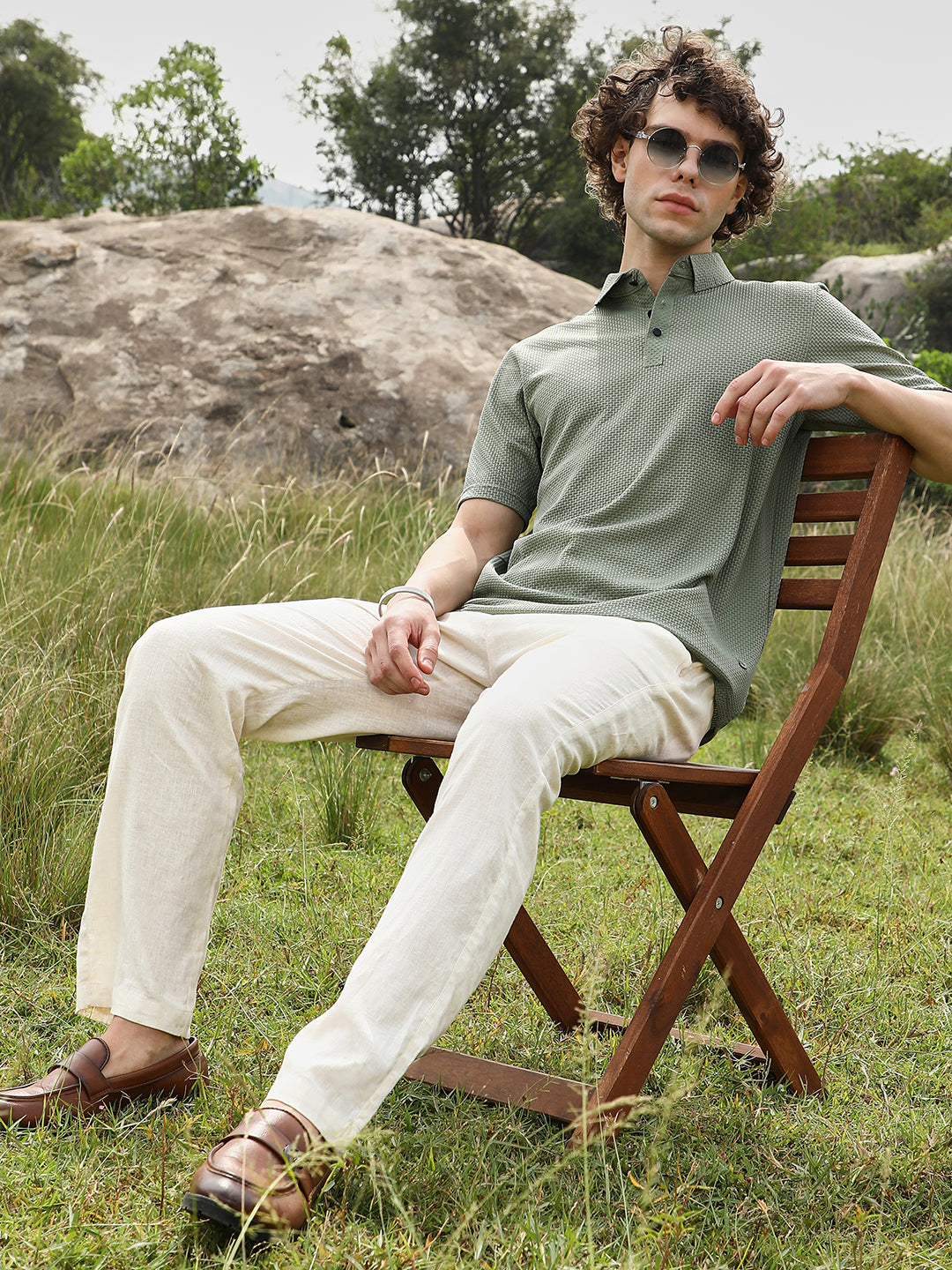 Warp-Tactile Polo T-Shirt
