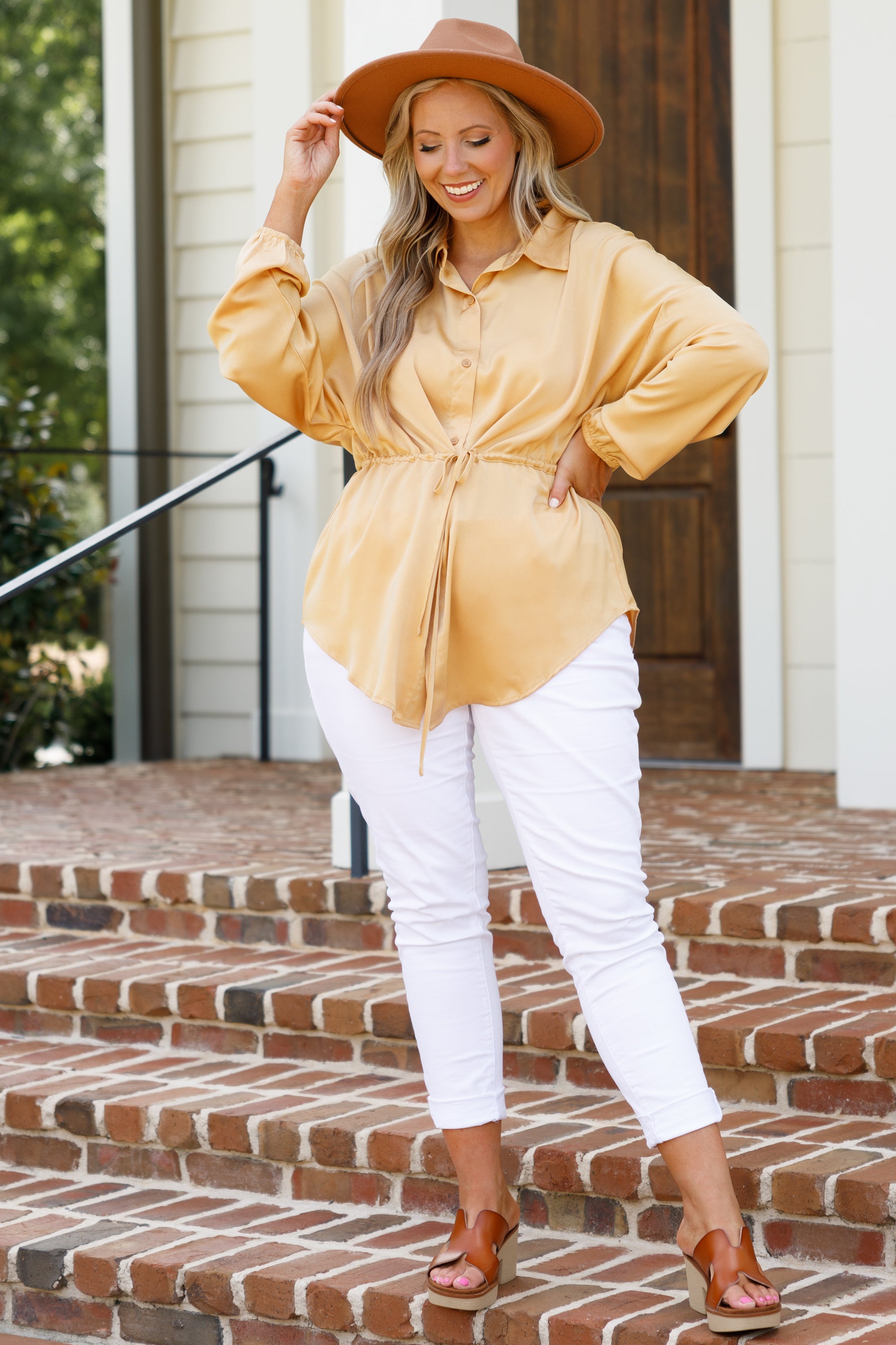 For The Weekend Blouse. Honey