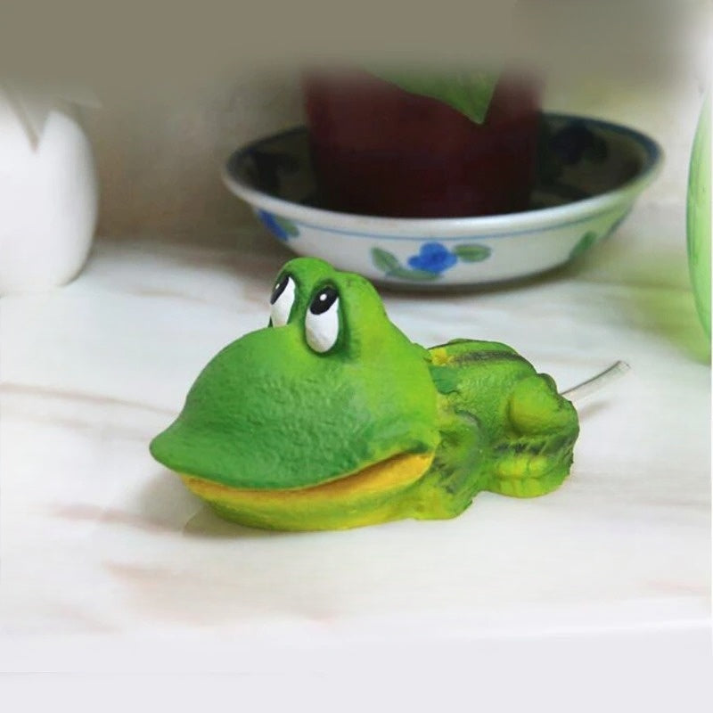 Artificial Resin Frog Ornament For Aquarium