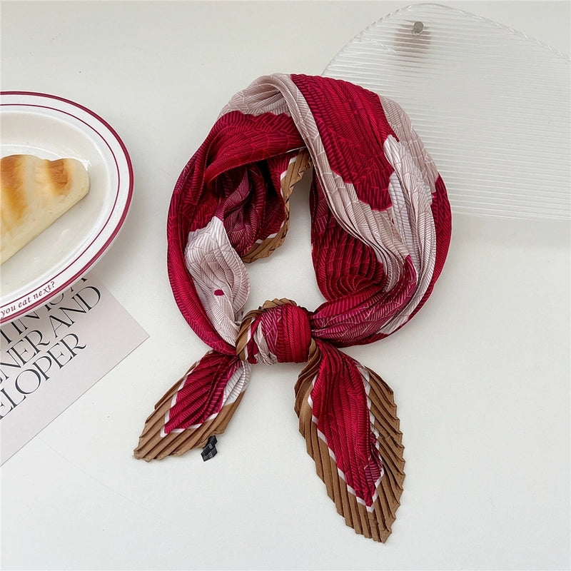 Women's Casual Minimalist Flower Polyester Printing Scarf