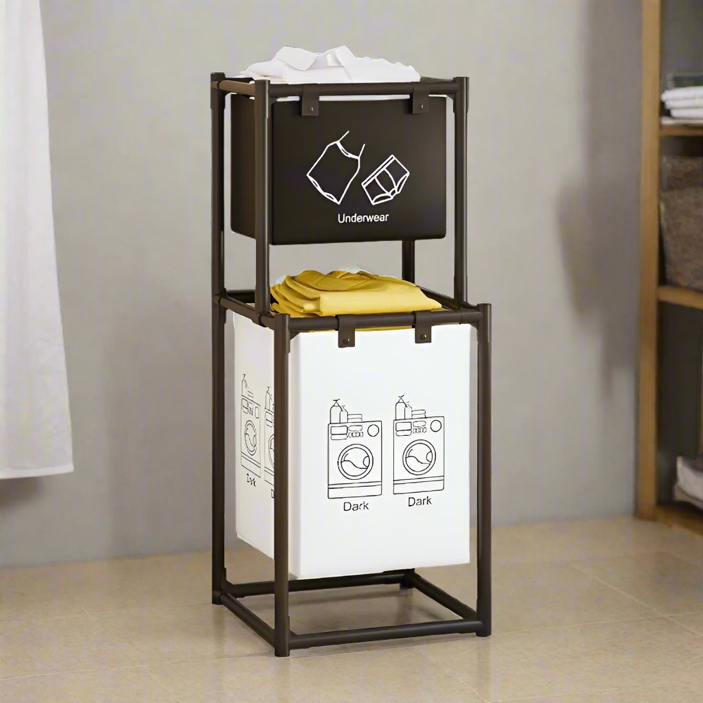 MODERN LUXOR FOLDING LAUNDRY BASKET