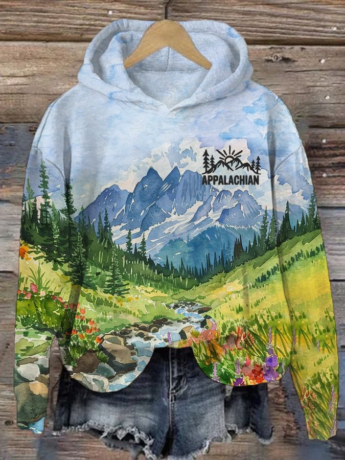 Women's Appalachia Strong Printed Hooded Sweatshirt