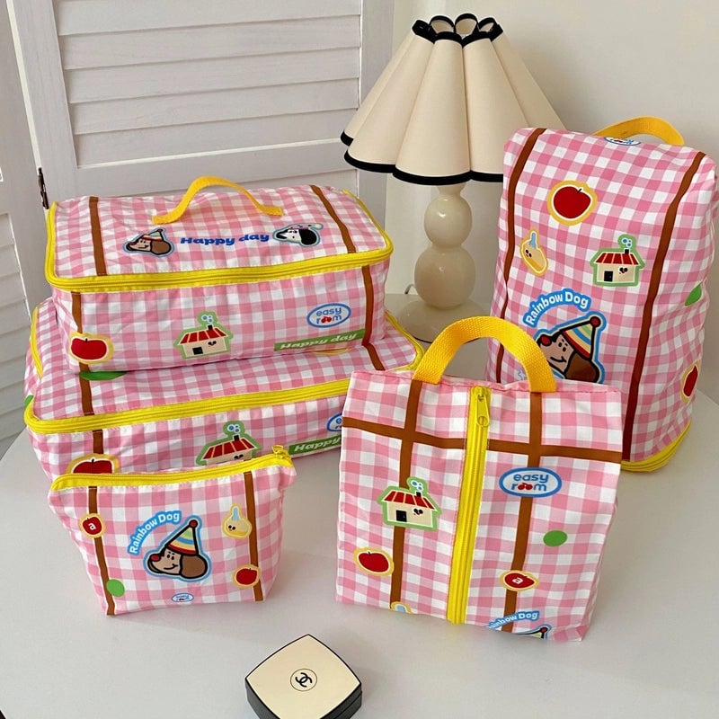 Cute Minimalist Cartoon Cloth Storage Bag
