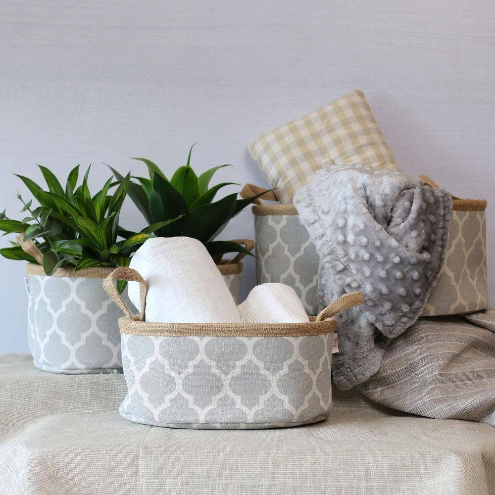 Woven Storage Baskets. Set of 3