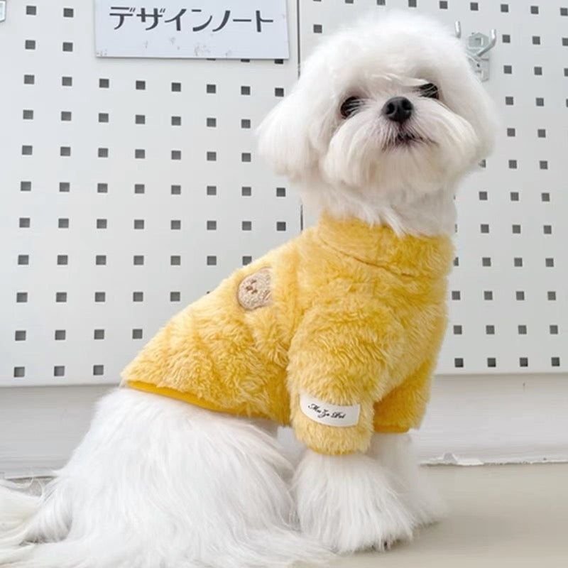 Soft Warm Bear Printed Dog Sweater