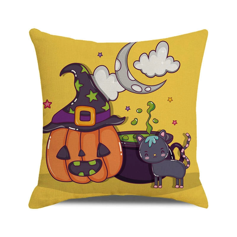 Halloween Cartoon Style Letter Dog Cat PP Cotton Couch & Sofa Decor