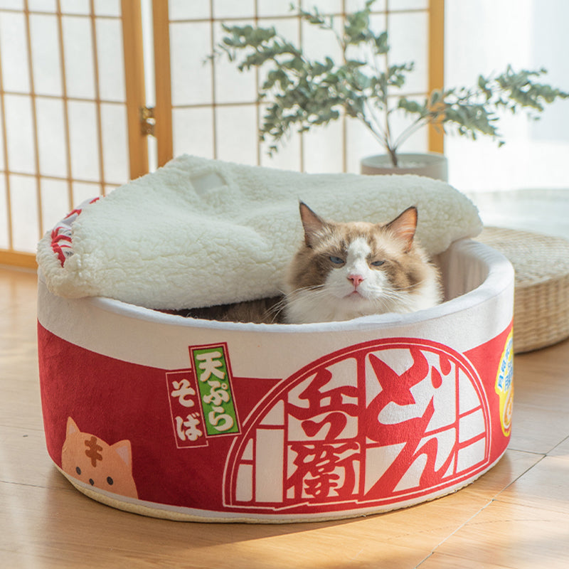 Cup Noodles Cat Bed