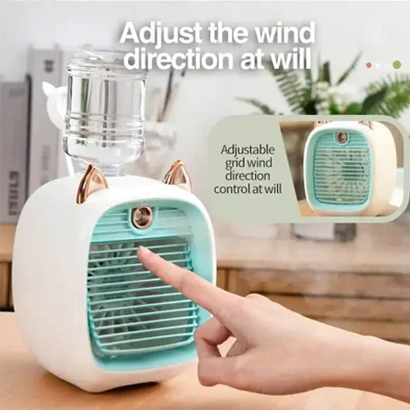 Portable air conditioning fan