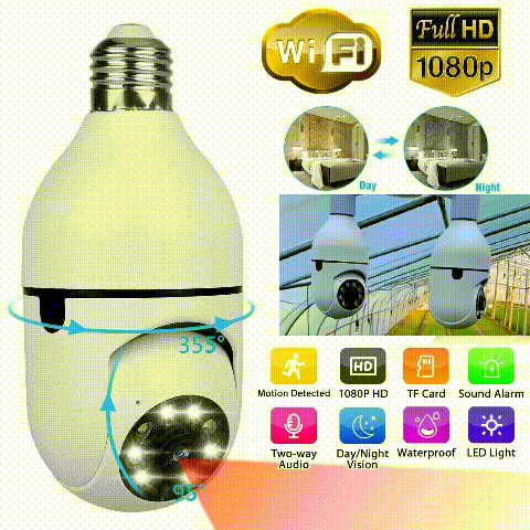 🔥49% OFF🔥Wireless Wifi Light Bulb Camera Security Camera