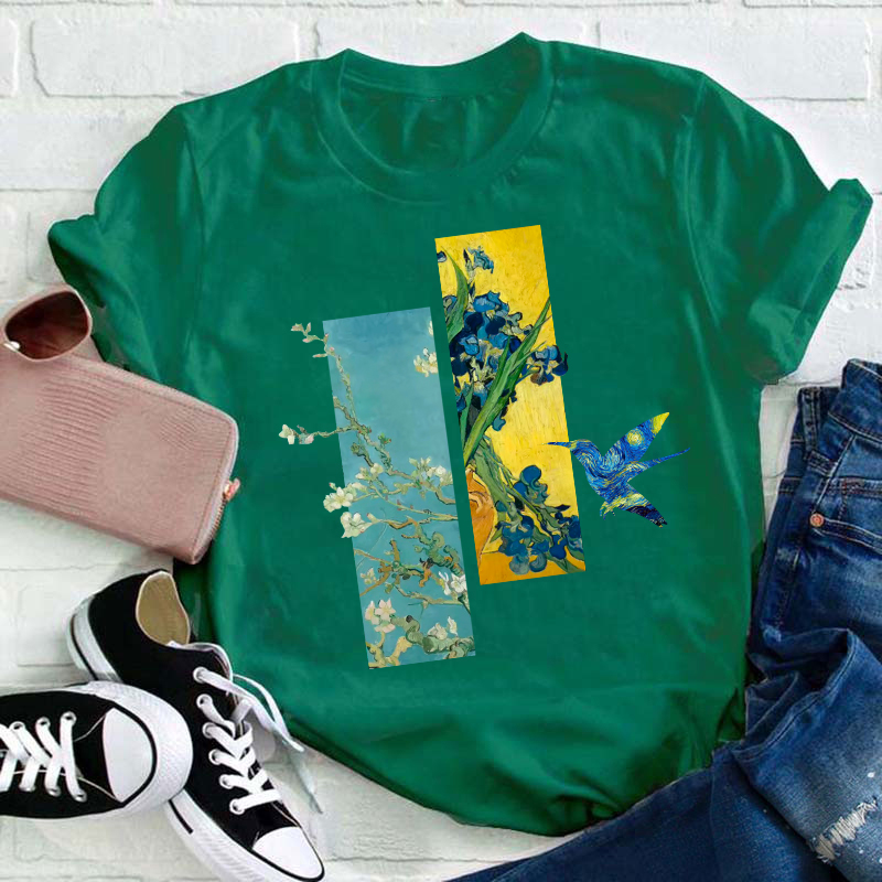 Hummingbird Art Teacher T-Shirt